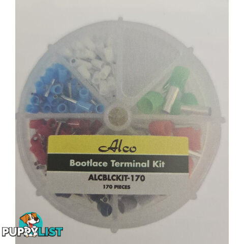 Alco Bootlace Terminal Kit 170pc 0.5mm2  - 6mm2 SKU - ALCBLCKIT-170