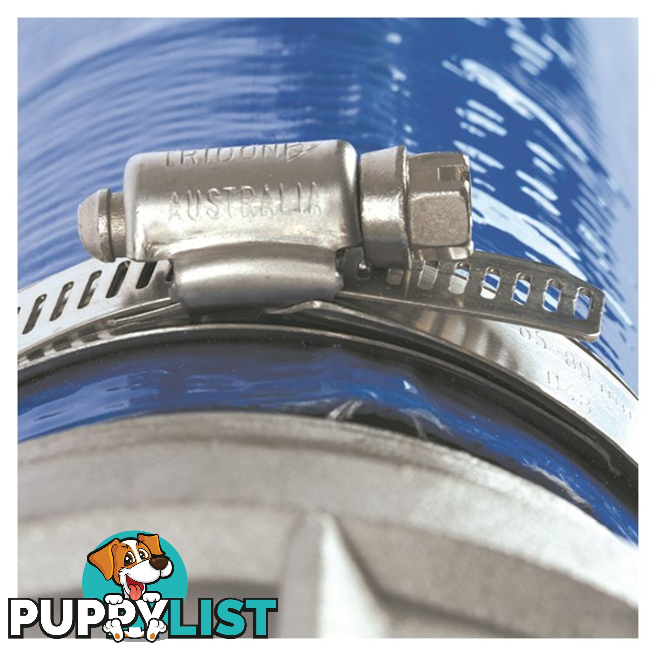 Tridon Lay Flat Hose Clamp 3? Perforated Band Full SS with Sleeve 10pk SKU - LF040P