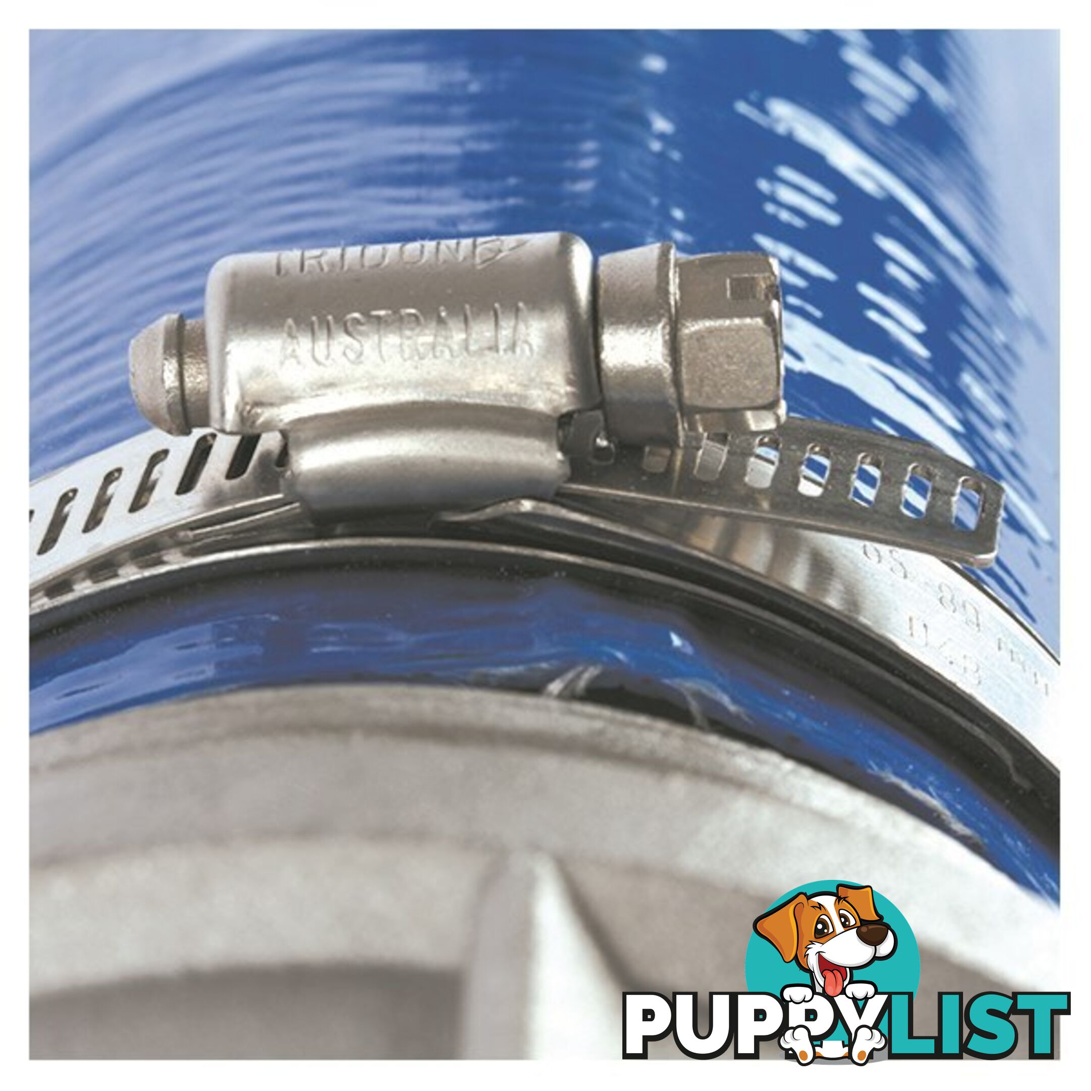 Tridon Lay Flat Hose Clamp 3? Perforated Band Full SS with Sleeve 10pk SKU - LF040P