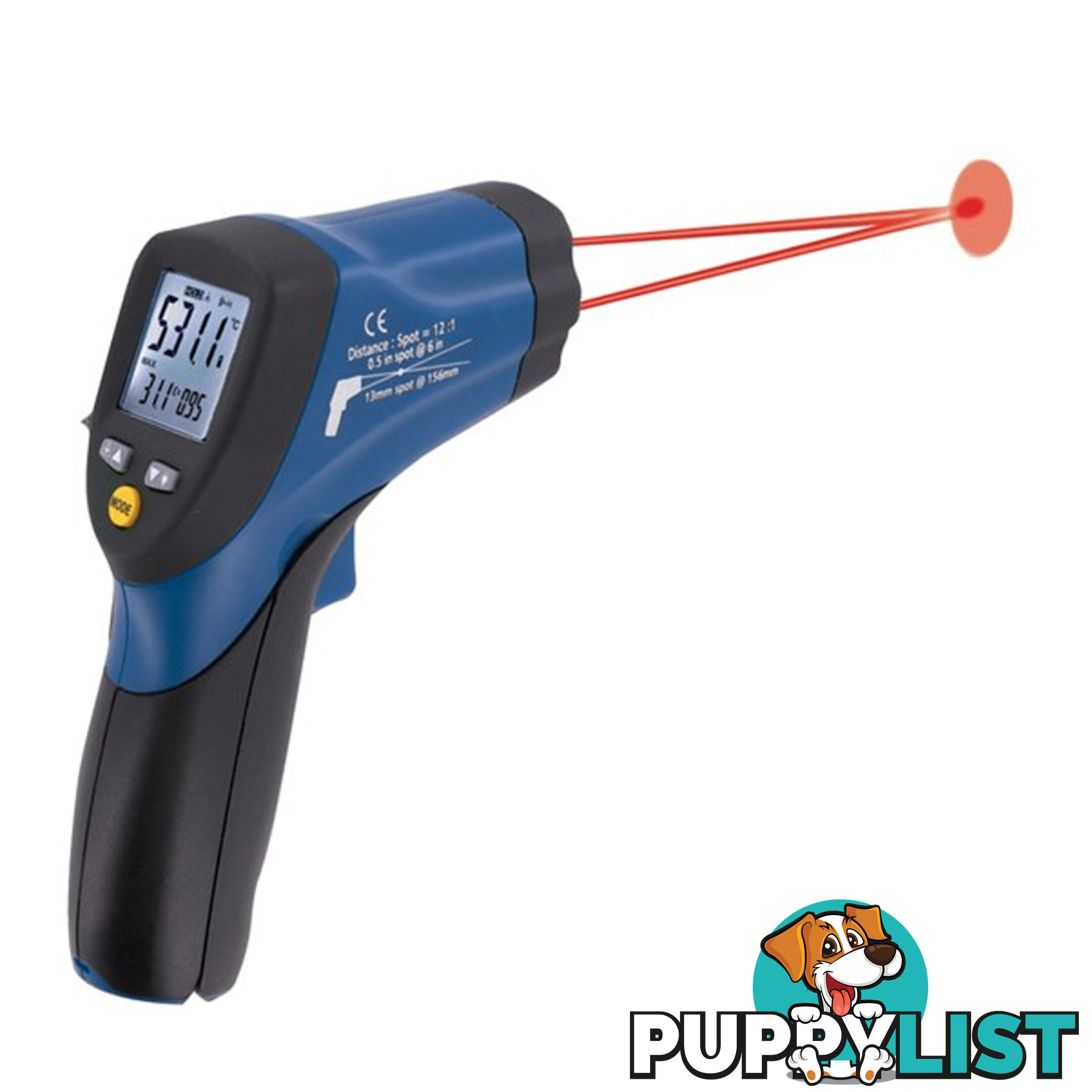 Sykes-Pickavant Infared Thermometer +/- 1.5 degree Accuracy LED Display SKU - 10359