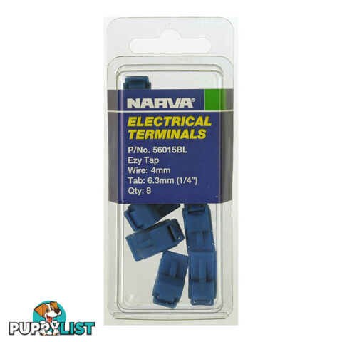 Narva Ezy-Tap Wire Joiners Insulated Wire 4mm Blue SKU - 56015BL