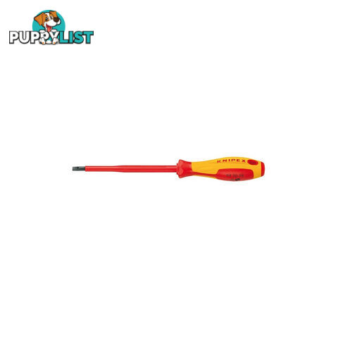 Knipex 1000V Screwdriver for Slotted Screw  - Phillips-Slim/Slotted/Slim-Type SKU - 982030, 982040SL, 982055SL, 982065SL, 982401SL, 982402SL