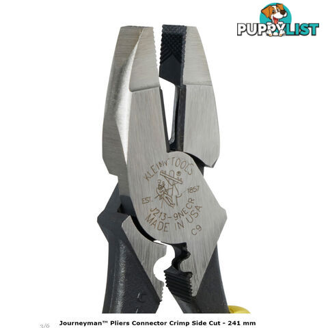 Klein Journeyman™ Pliers Connector Crimp Side Cut  - 241 mm SKU - J213-9NECR