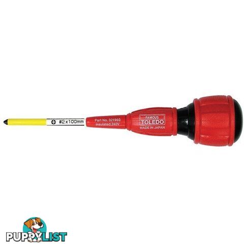 Toledo Insulated Screwdriver 2pc Set Elec-Line Tested up to 1000V SKU - 321990