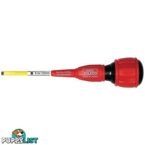 Toledo Insulated Screwdriver 2pc Set Elec-Line Tested up to 1000V SKU - 321990