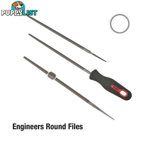 Toledo Round File Second Cut  - 400mm SKU - 16RD02CD