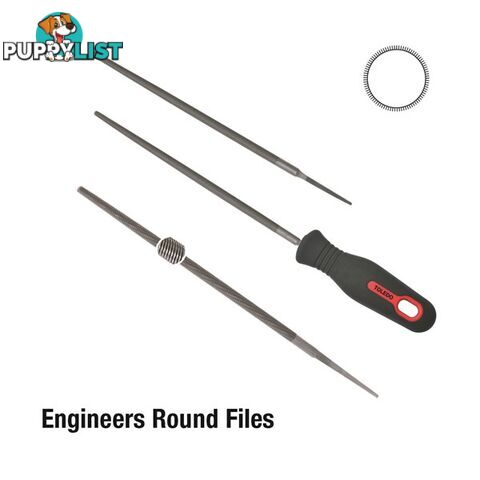 Toledo Round File Second Cut  - 400mm SKU - 16RD02CD