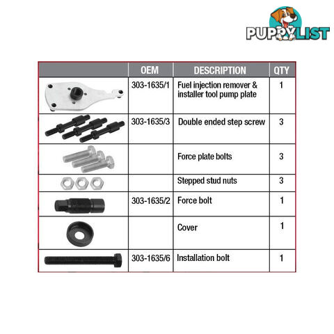 Pro-Kit Ford Fuel Injection Pump Remover   Installer SKU - PT12330