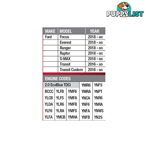 Pro-Kit Ford Fuel Injection Pump Remover   Installer SKU - PT12330