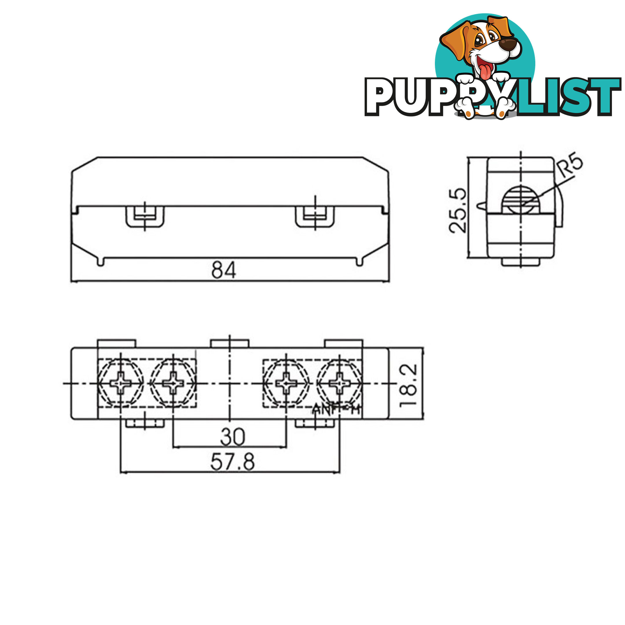 Midi Fuse Holder In Line Rated 30  - 150 amps Inc Links Up, to 6 B S Cable SKU - LV5383