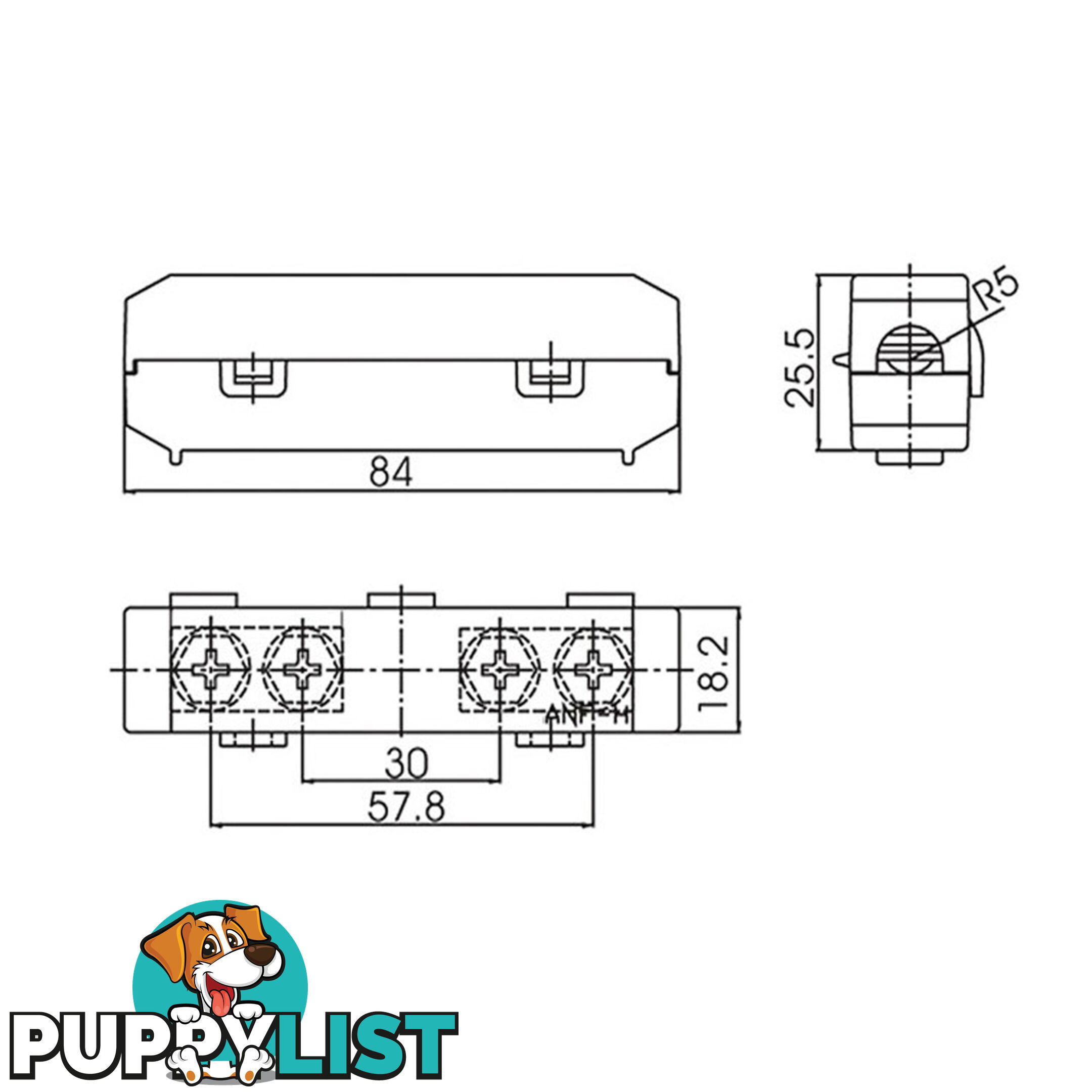 Midi Fuse Holder In Line Rated 30  - 150 amps Inc Links Up, to 6 B S Cable SKU - LV5383