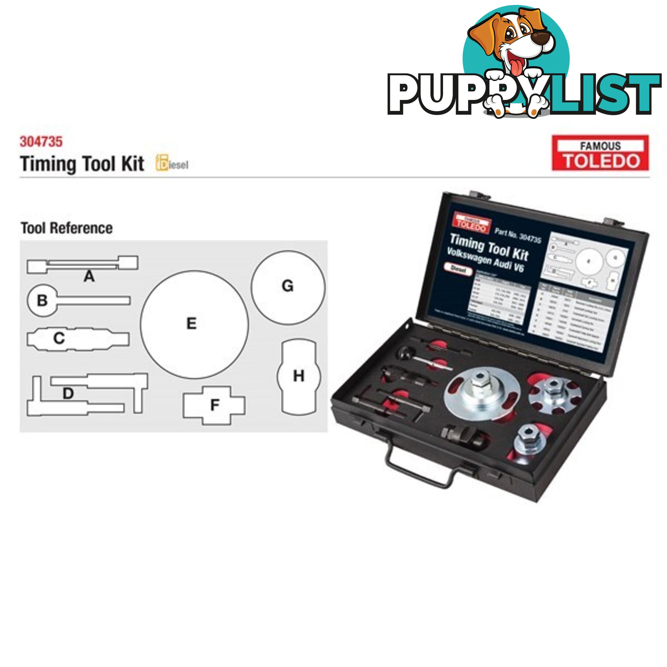 Toledo Timing Tool Kit  - Audi   Volkswagen  - (Duplicate Imported from WooCommerce) SKU - 304735