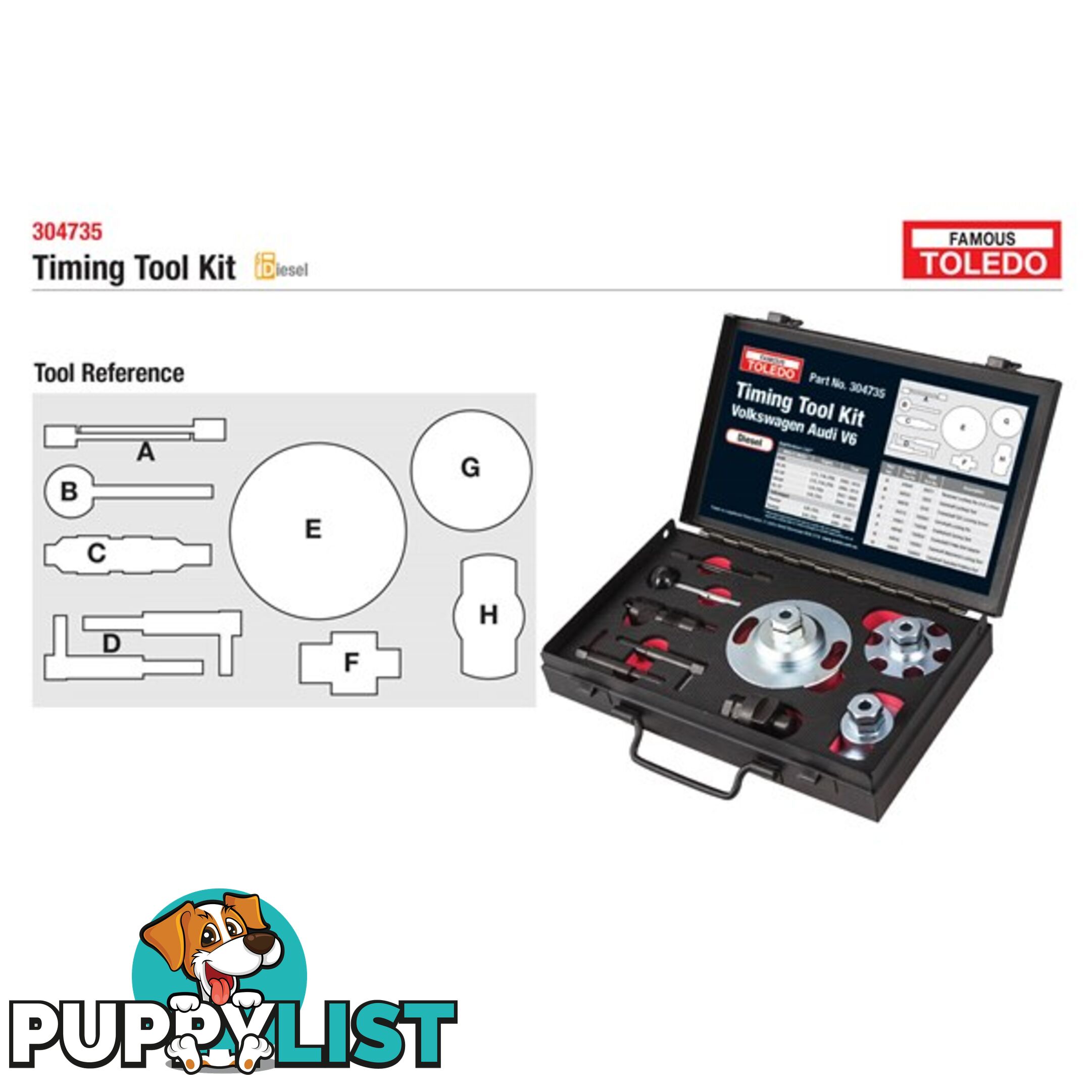 Toledo Timing Tool Kit  - Audi   Volkswagen  - (Duplicate Imported from WooCommerce) SKU - 304735