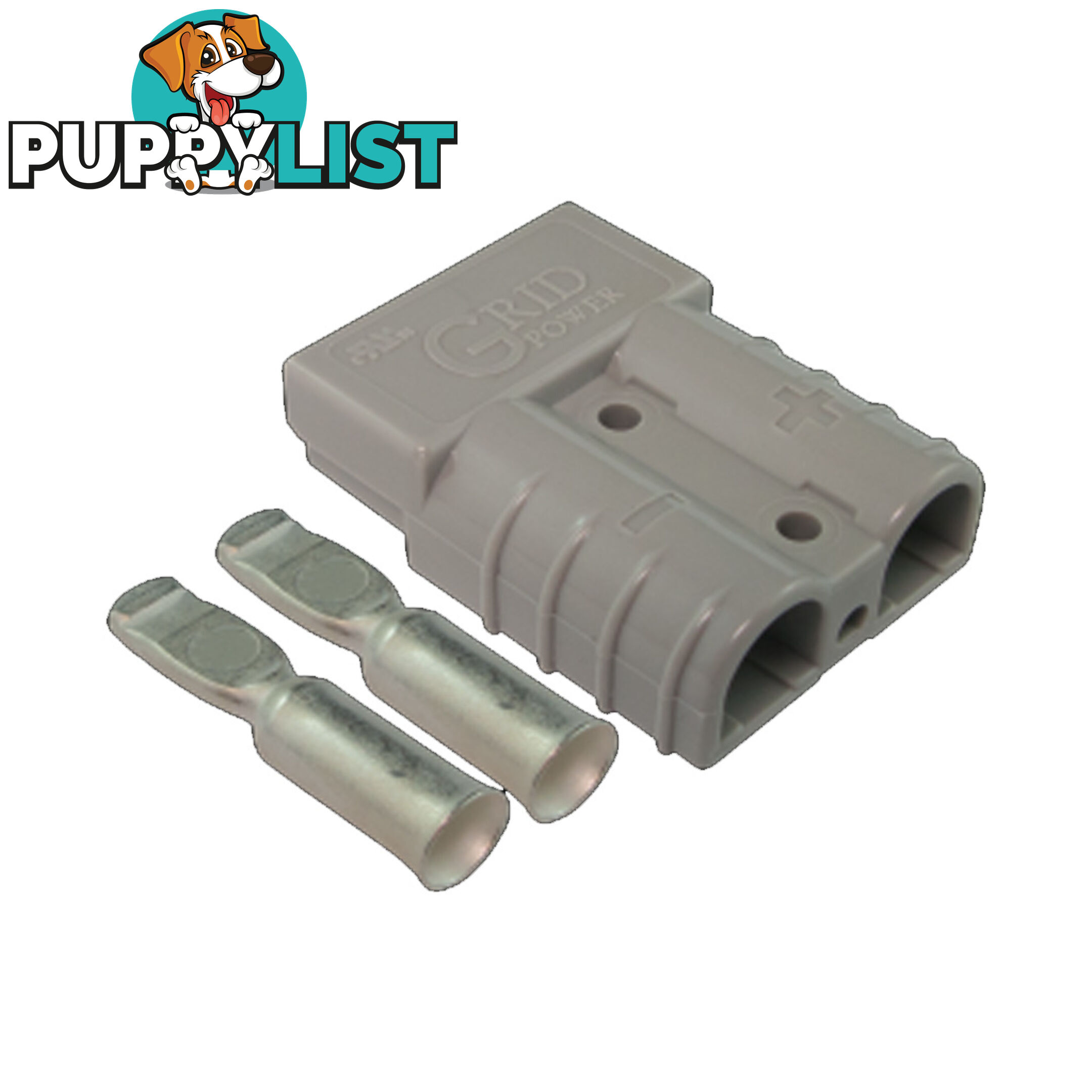 50 amp Anderson Plug Grey (Single) inc Terminals SKU - 10040