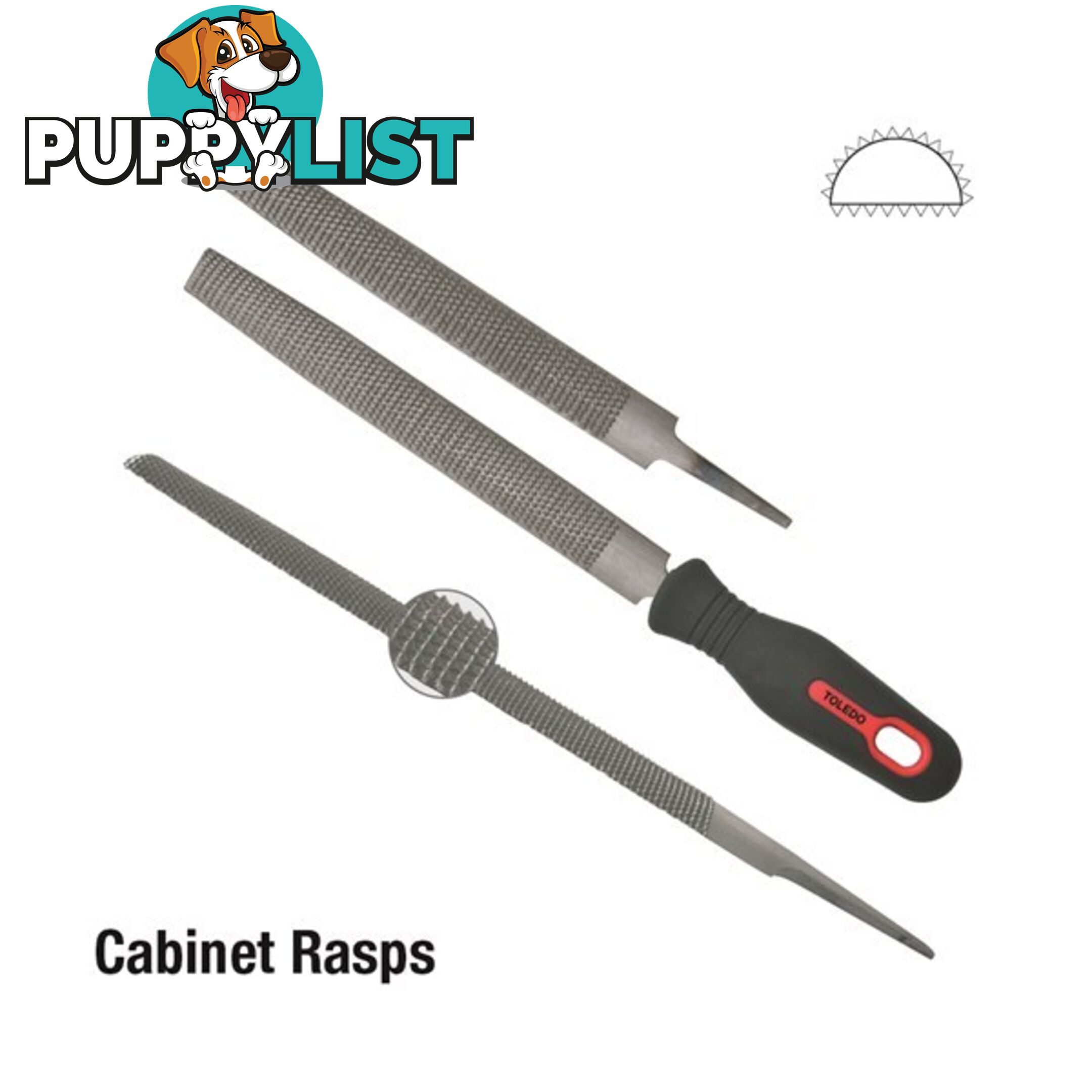 Cabinet Rasp Second Cut  - 250mm SKU - 101502CD