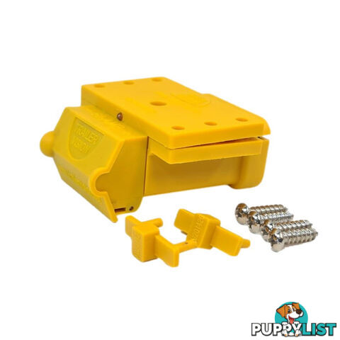 50amp Anderson Plug Yellow Mounting Kit Connector Cover Assembly with LED Power Indicator SKU - TV-201426-50Y