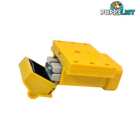 50amp Anderson Plug Yellow Mounting Kit Connector Cover Assembly with LED Power Indicator SKU - TV-201426-50Y