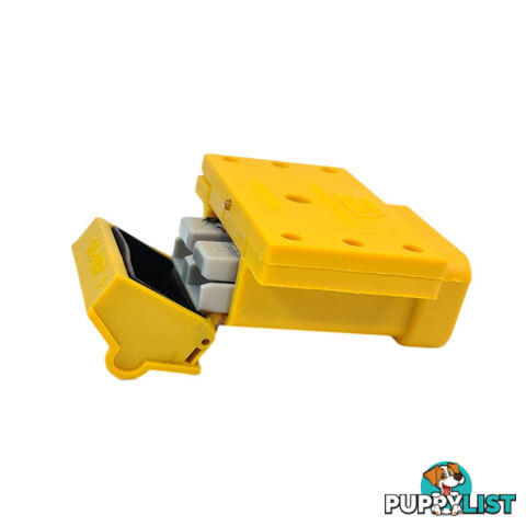 50amp Anderson Plug Yellow Mounting Kit Connector Cover Assembly with LED Power Indicator SKU - TV-201426-50Y