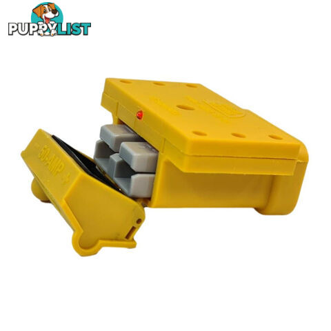 50amp Anderson Plug Yellow Mounting Kit Connector Cover Assembly with LED Power Indicator SKU - TV-201426-50Y