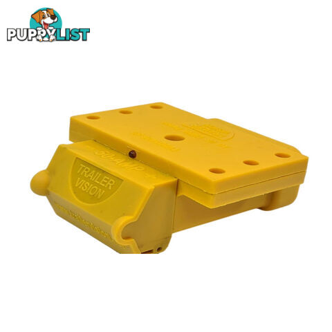 50amp Anderson Plug Yellow Mounting Kit Connector Cover Assembly with LED Power Indicator SKU - TV-201426-50Y