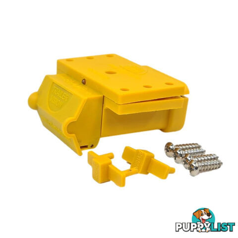 50amp Anderson Plug Yellow Mounting Kit Connector Cover Assembly with LED Power Indicator SKU - TV-201426-50Y