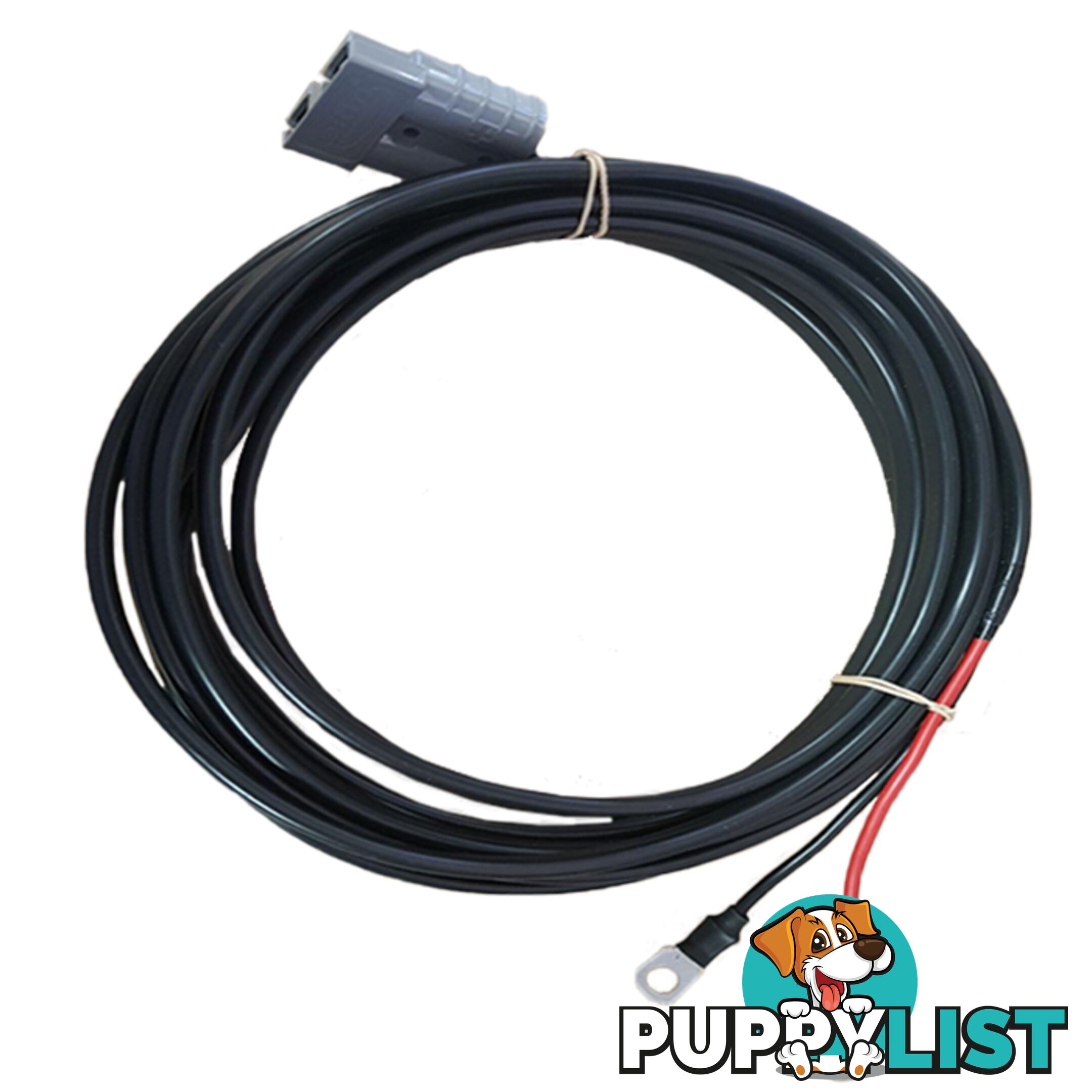 12v x 1m 8 B S Extension Lead 50amp Anderson Style Plug to Battery Lugs SKU - BB-50ampAndBattLugs8BampS1m