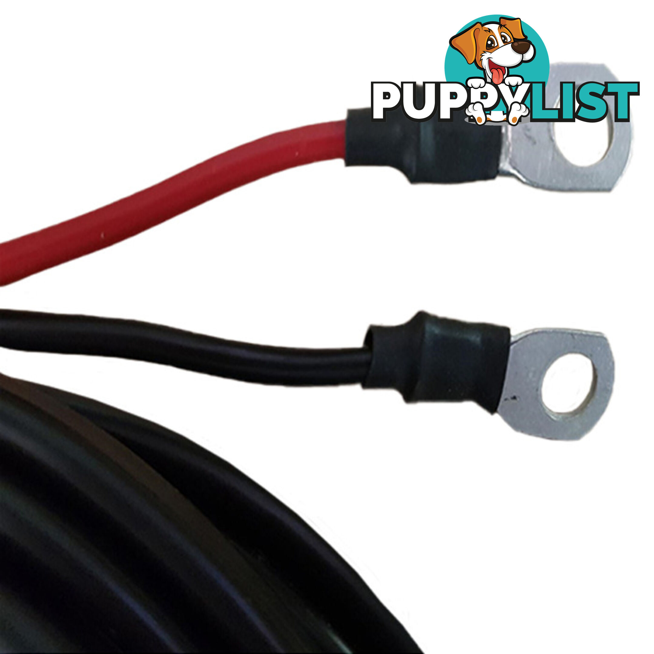 12v x 1m 8 B S Extension Lead 50amp Anderson Style Plug to Battery Lugs SKU - BB-50ampAndBattLugs8BampS1m