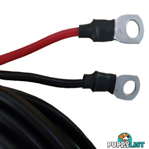 12v x 1m 8 B S Extension Lead 50amp Anderson Style Plug to Battery Lugs SKU - BB-50ampAndBattLugs8BampS1m