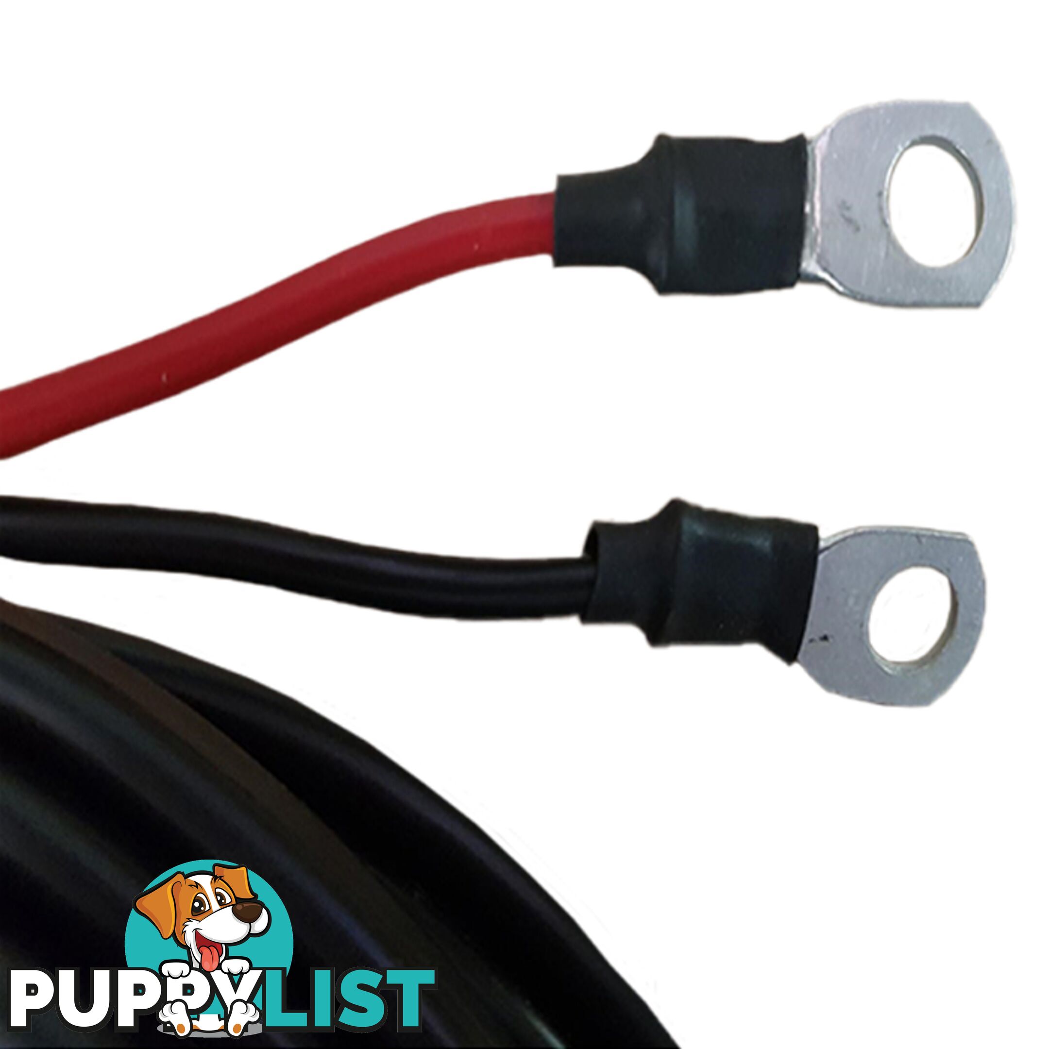 12v x 1m 8 B S Extension Lead 50amp Anderson Style Plug to Battery Lugs SKU - BB-50ampAndBattLugs8BampS1m