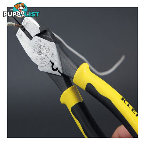 Klein Side Cutting Pliers with Crimper and Wire Stripper 229mm SKU - J213-9NECRN