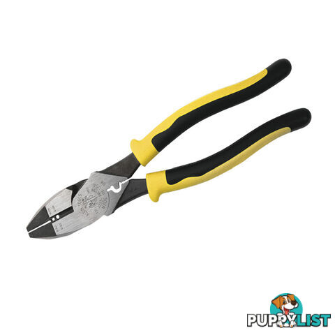 Klein Side Cutting Pliers with Crimper and Wire Stripper 229mm SKU - J213-9NECRN