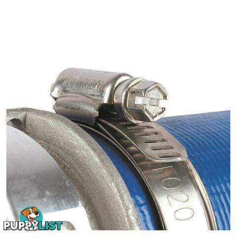 Tridon Lay Flat Hose Clamp 2 " Perforated Band Full SS with Sleeve 10pk SKU - LF020P