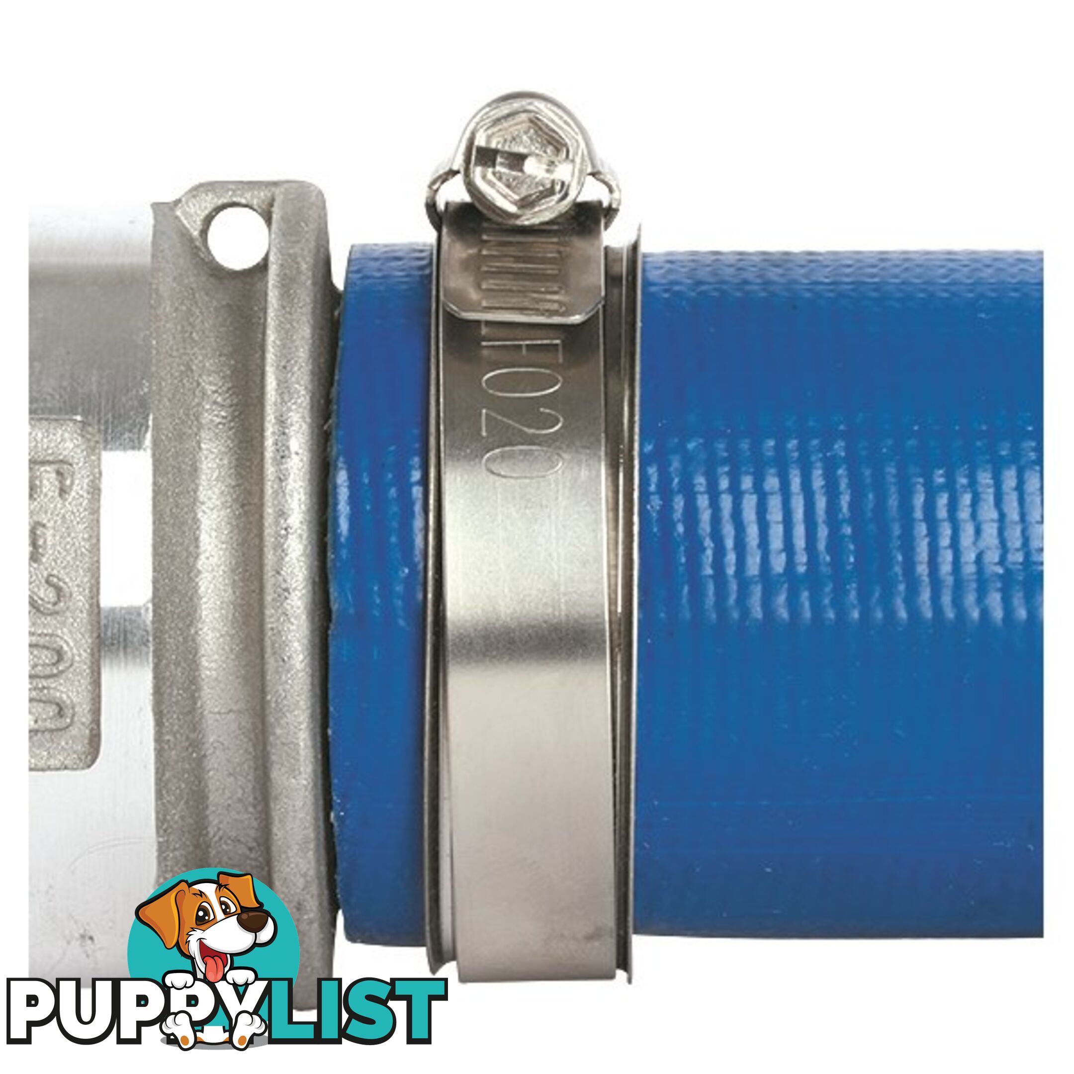 Tridon Lay Flat Hose Clamp 2 " Perforated Band Full SS with Sleeve 10pk SKU - LF020P