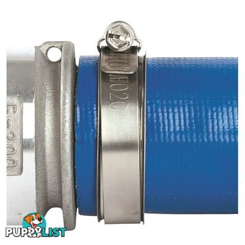 Tridon Lay Flat Hose Clamp 2 " Perforated Band Full SS with Sleeve 10pk SKU - LF020P