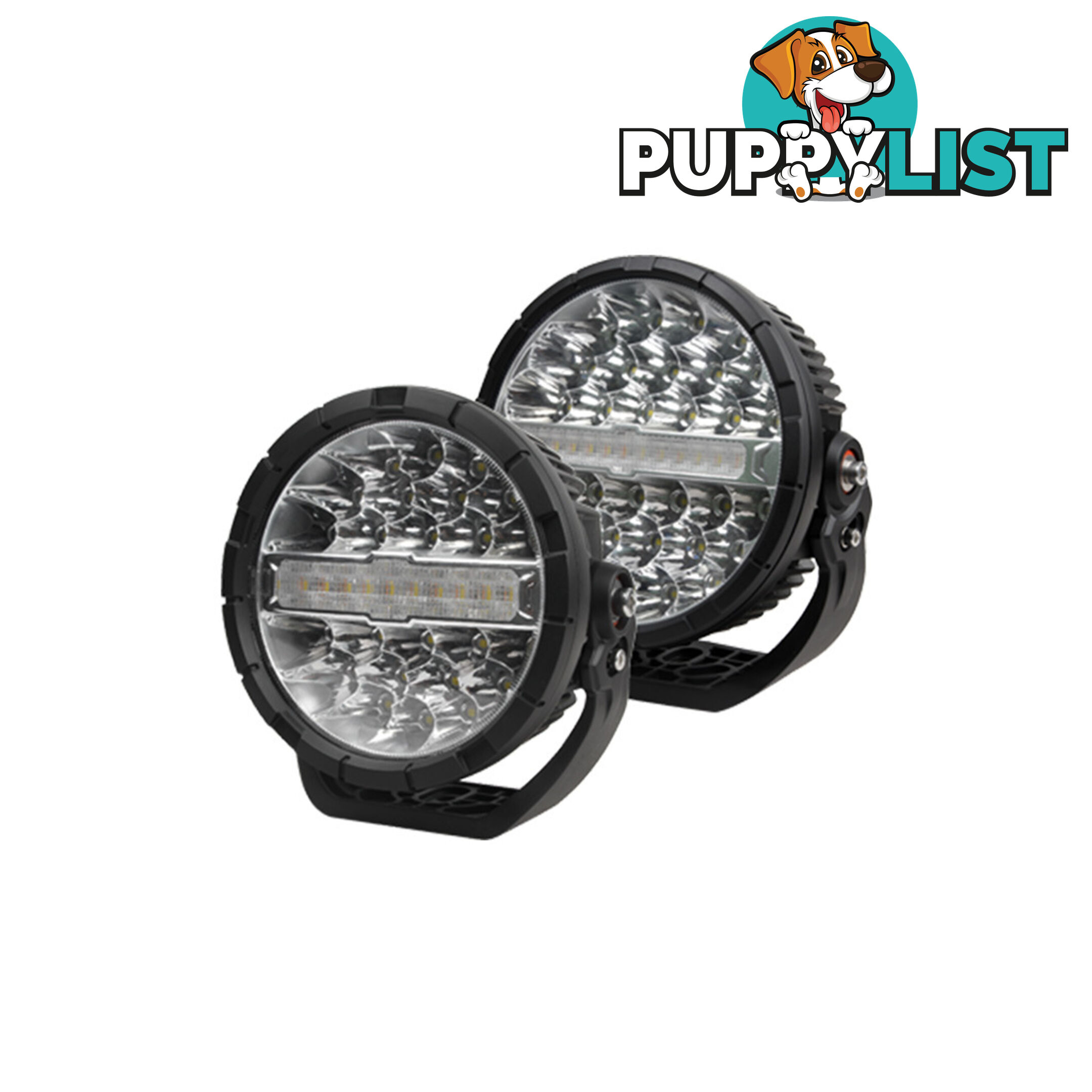 WhiteVision 7 " or 9 " HD LED Driving Lights w/ Park Function   DRL SKU - LDL9700, LDL9900