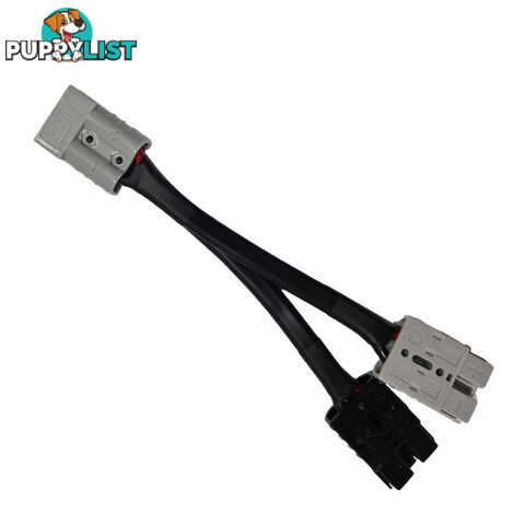 50 amp Anderson Plug Grey to 50 amp Anderson Plug Black, Grey Splitter SKU - 50agrey-50agrey50ablack