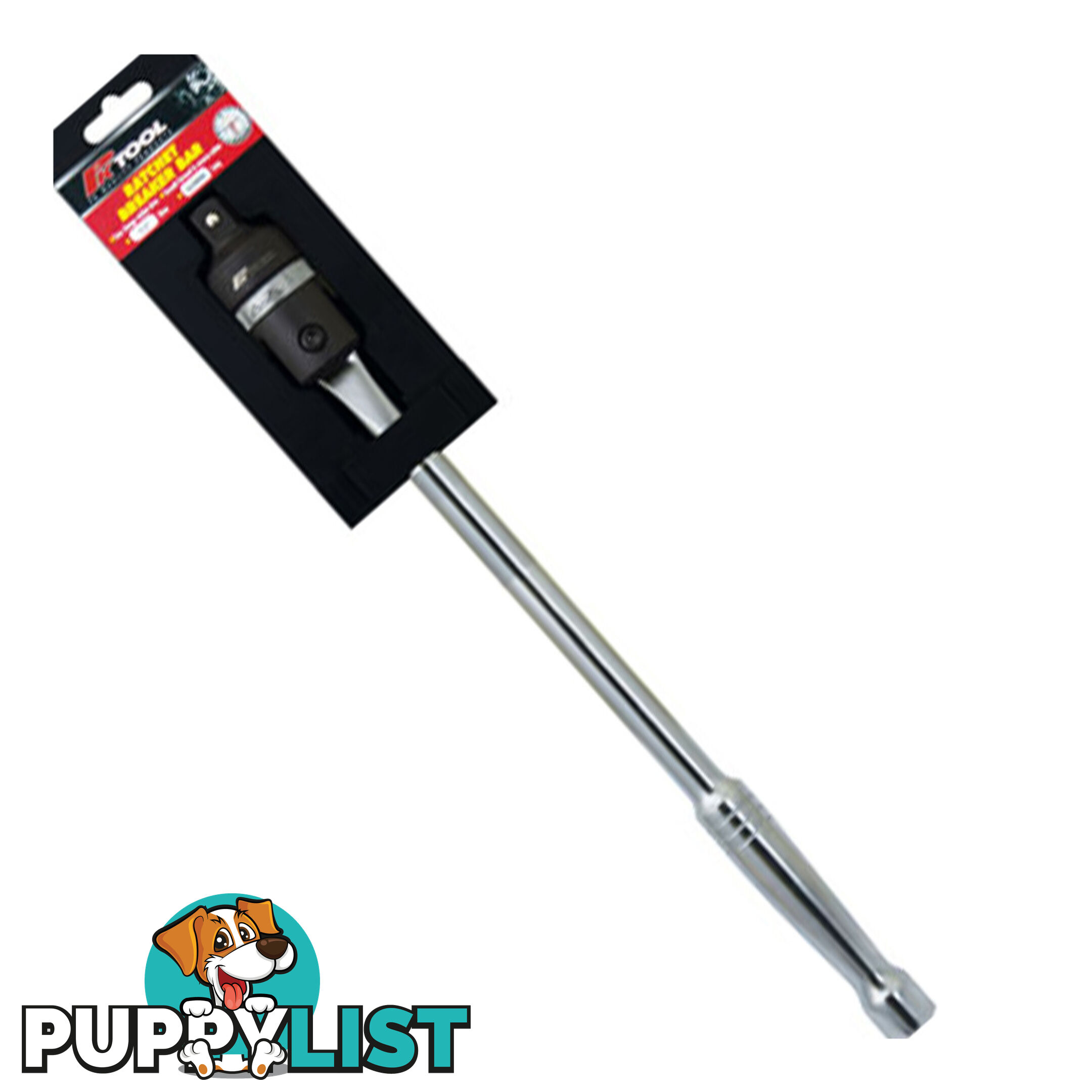 PK Tool Breaker Bar 1/2 "dr Ratchet Head 380mm Long Forward Reverse Lock SKU - PT53305