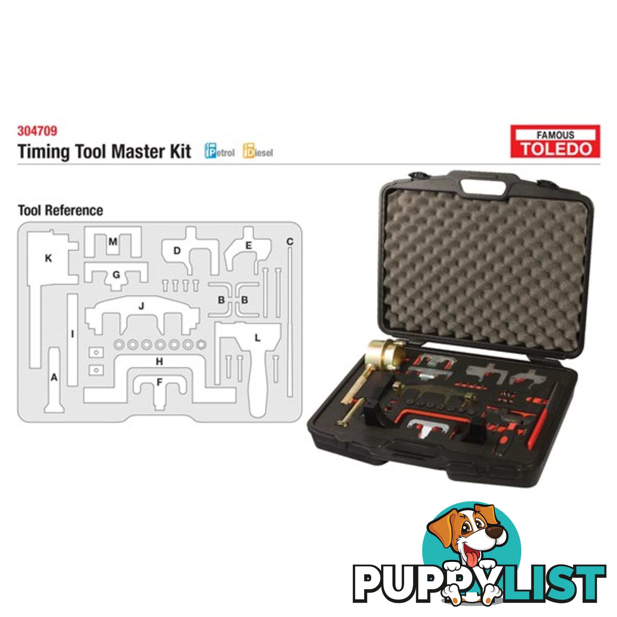 Toledo Timing Tool Kit  - Mercedes SKU - 304709