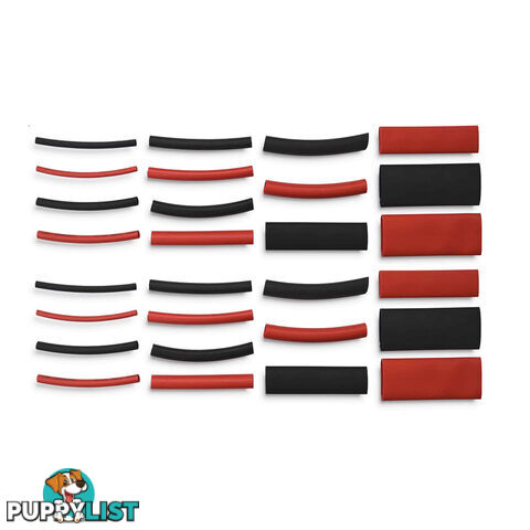 Heat Shrink Tube Adhesive Lined 144pc Assorted Sizes Waterproof Seal 2:1 Ratio SKU - PT91521