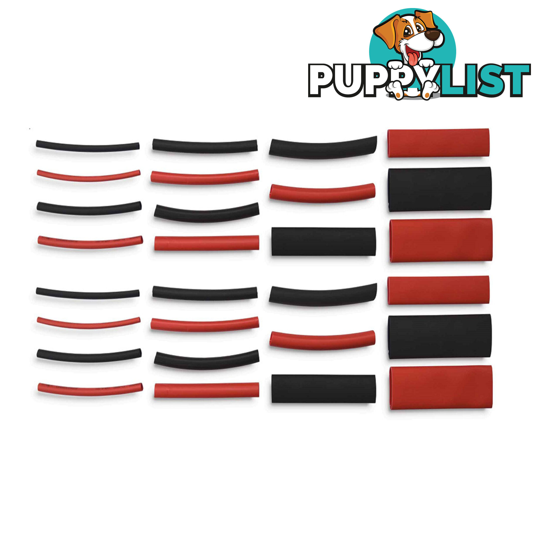 Heat Shrink Tube Adhesive Lined 144pc Assorted Sizes Waterproof Seal 2:1 Ratio SKU - PT91521