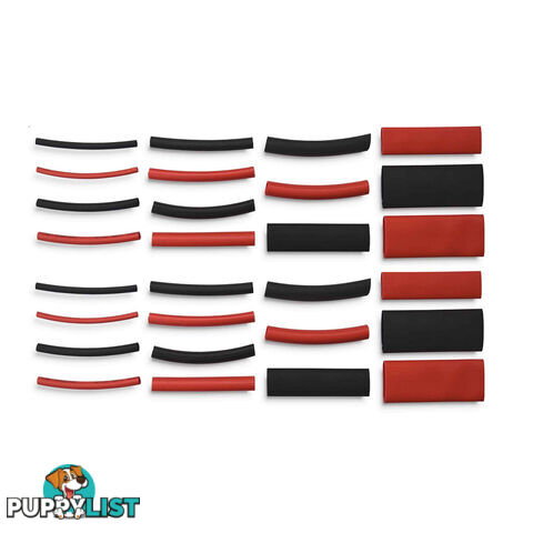 Heat Shrink Tube Adhesive Lined 144pc Assorted Sizes Waterproof Seal 2:1 Ratio SKU - PT91521