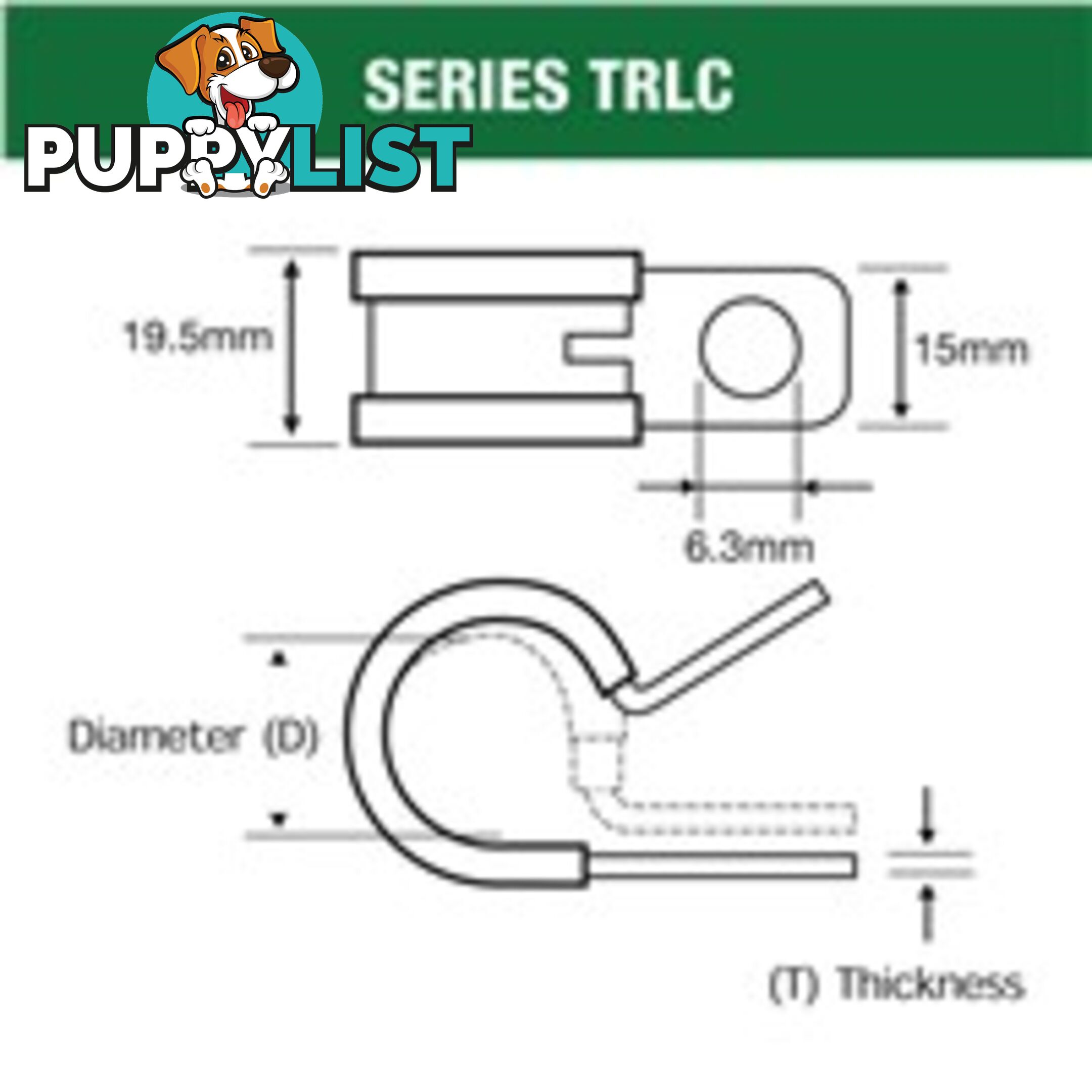 Tridon Rubber Lined Hose Clamp 11mm Zinc Plated 10 pk SKU - TRLC11P