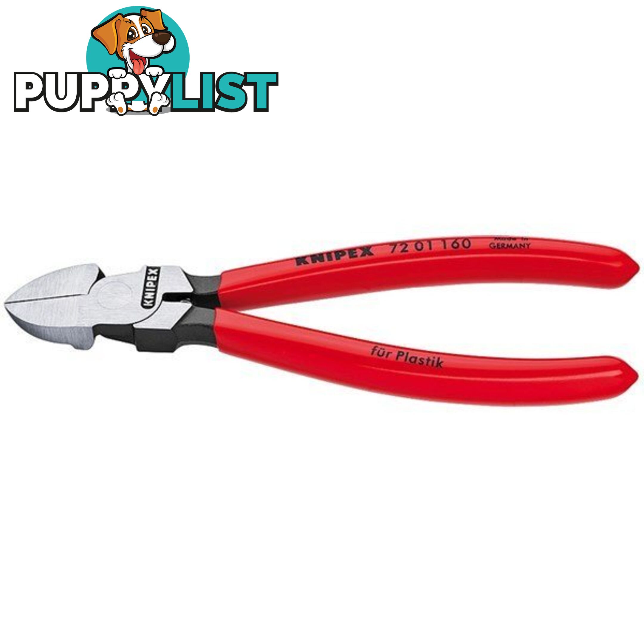 Knipex 180mm Diagonal Cutters for Plastic SKU - 7201180