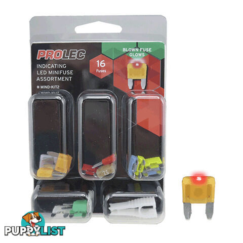 Mini Fuse LED Blown Fuse Indicator 16pc Kit SKU - MIND-KIT2