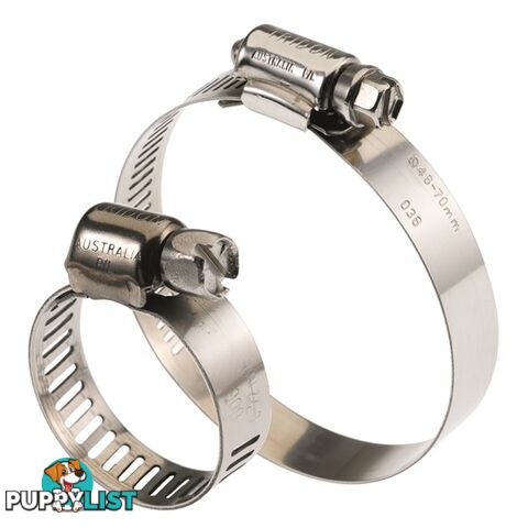 Tridon Full 316 S. Steel Hose Clamp 21mm â38mm 10pk SKU - H316-016P