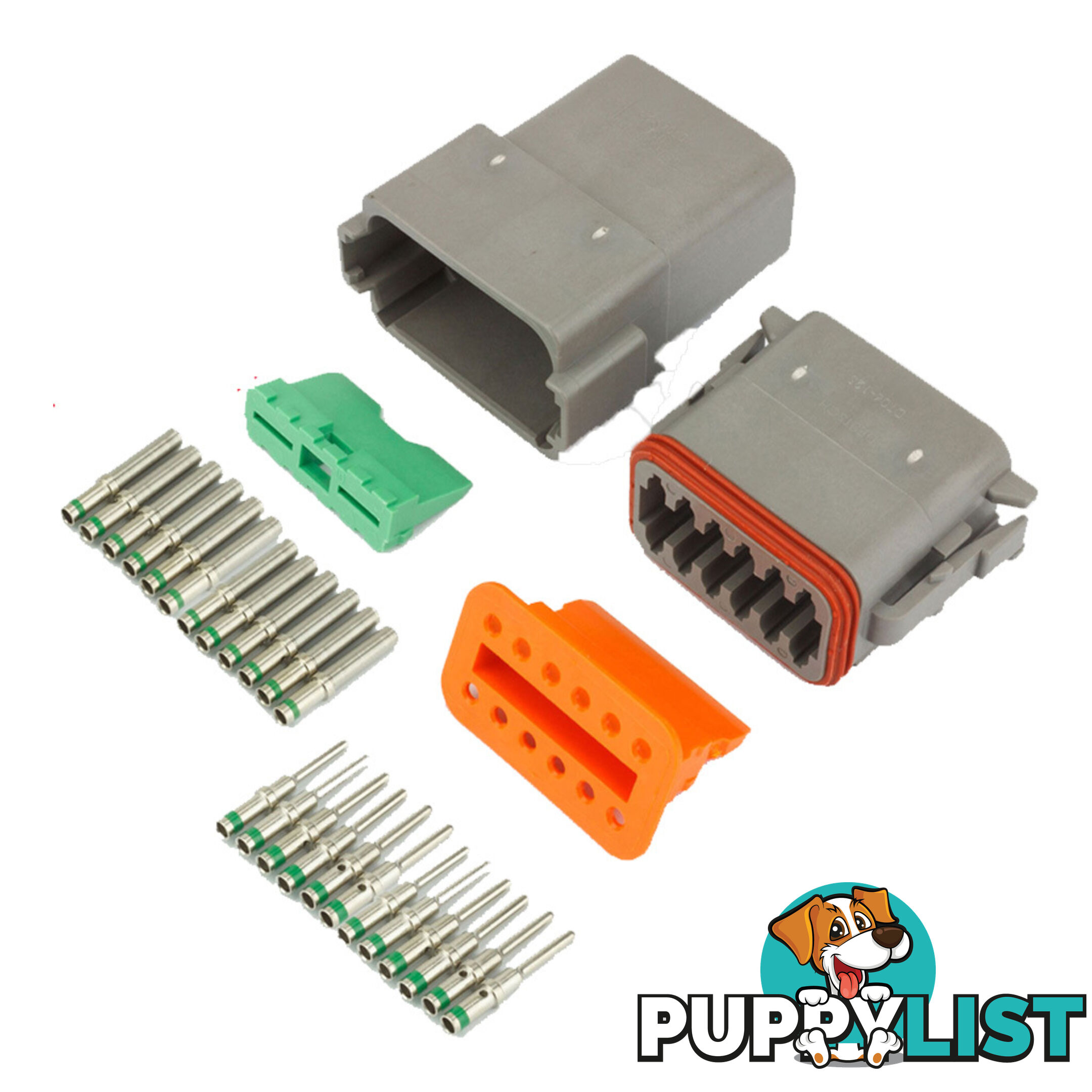 Deutsch DT 12-Way 12 Pin Electrical Connector Waterproof Plug Kit SKU - BB-Deutsch12Pin