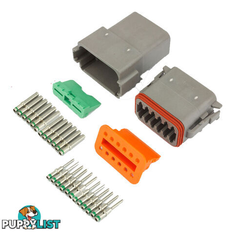 Deutsch DT 12-Way 12 Pin Electrical Connector Waterproof Plug Kit SKU - BB-Deutsch12Pin