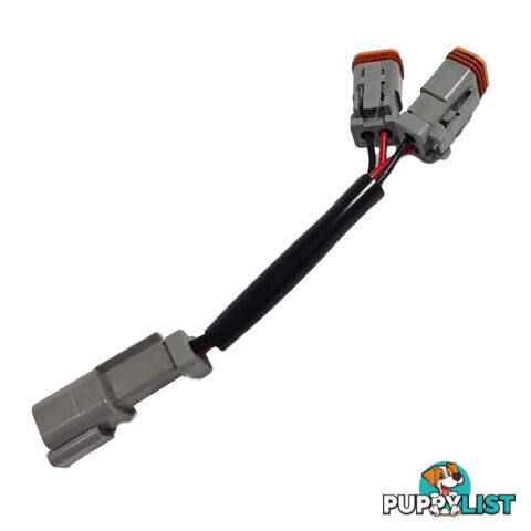 2 Pin Deutsch Plug Single to Dual Plug Splitter Length 160mm SKU - BB-DT2PSplitter