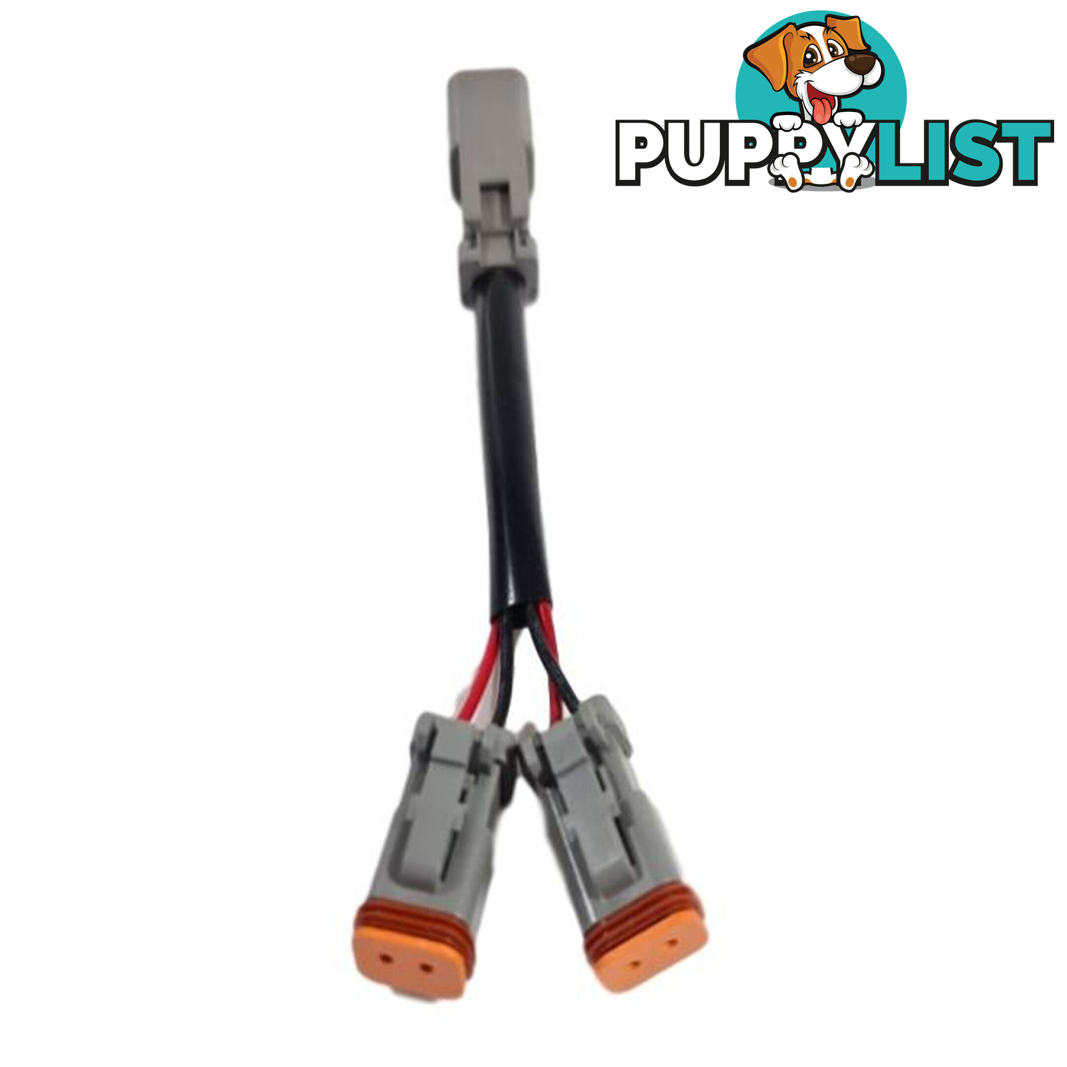 2 Pin Deutsch Plug Single to Dual Plug Splitter Length 160mm SKU - BB-DT2PSplitter