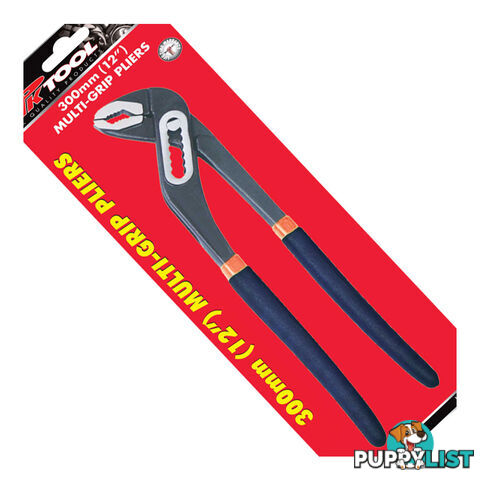 Multi-Grip Pliers 300mm (12 ") Adjustable Self Locking Jaw Sure Grip Handles SKU - PT20401